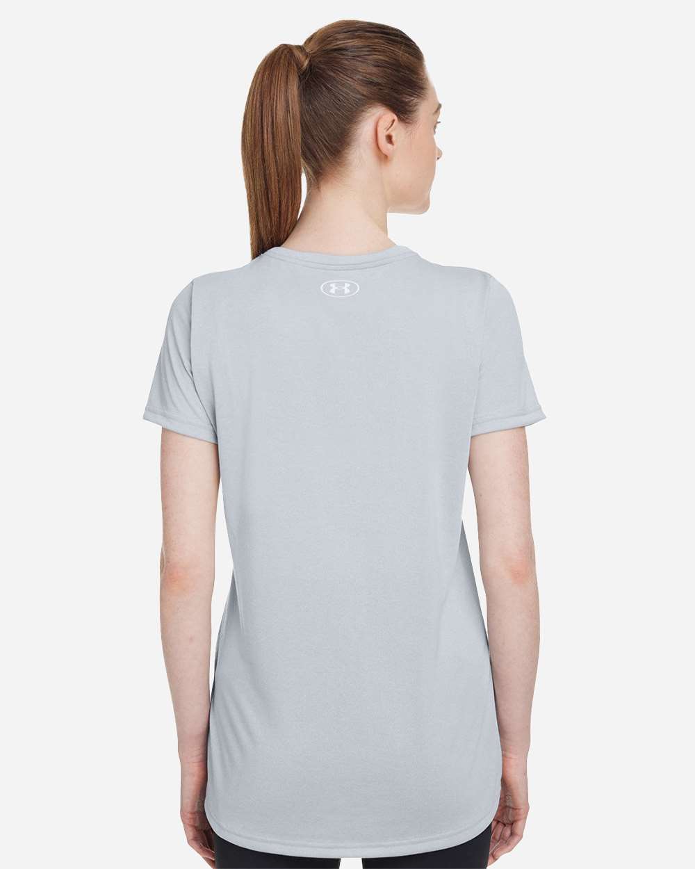 Under Armour 1376847, T-Shirts - Premium, Mod Grey Light Heather/ White