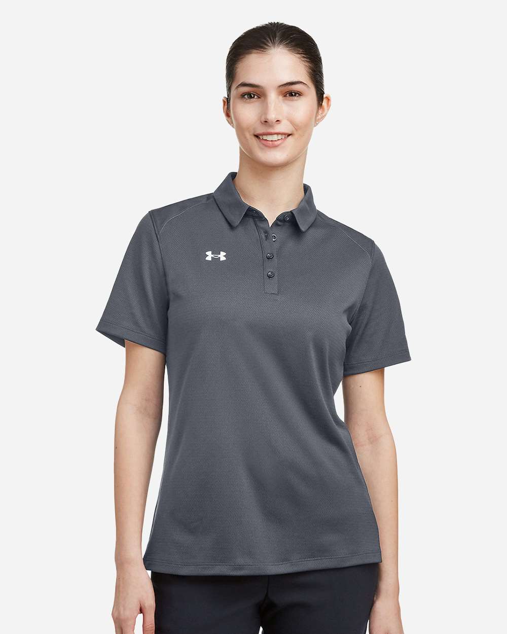 Under Armour 1370431, Polos, CS Grey Light Heather/ White