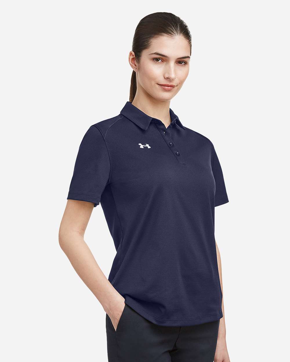 Under Armour 1370431, Polos, Midnight Navy/ White