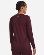 Under Armour 1376852, T-Shirts - Long Sleeve, Maroon/ White