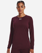 Under Armour 1376852, T-Shirts - Long Sleeve, Maroon/ White