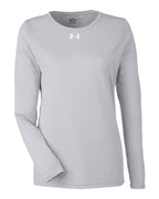 Under Armour 1376852, T-Shirts - Long Sleeve, Mod Grey Light Heather/ White