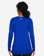 Under Armour 1376852, T-Shirts - Long Sleeve, Royal/ White