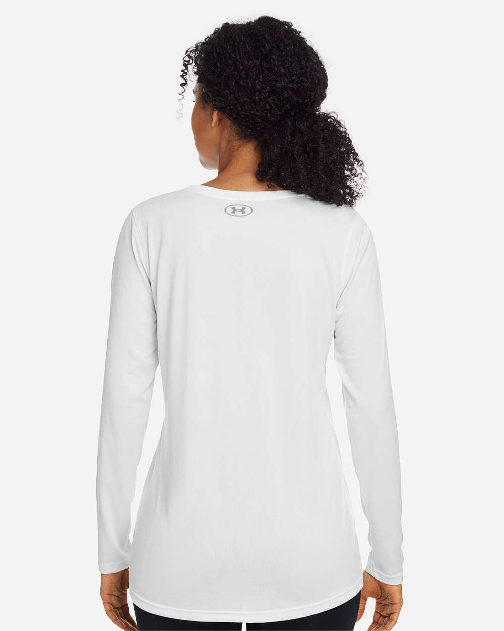 Under Armour 1376852, T-Shirts - Long Sleeve, White/ Mod Grey