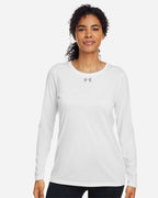 Under Armour 1376852, T-Shirts - Long Sleeve, White/ Mod Grey