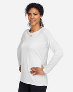 Under Armour 1376852, T-Shirts - Long Sleeve, White/ Mod Grey