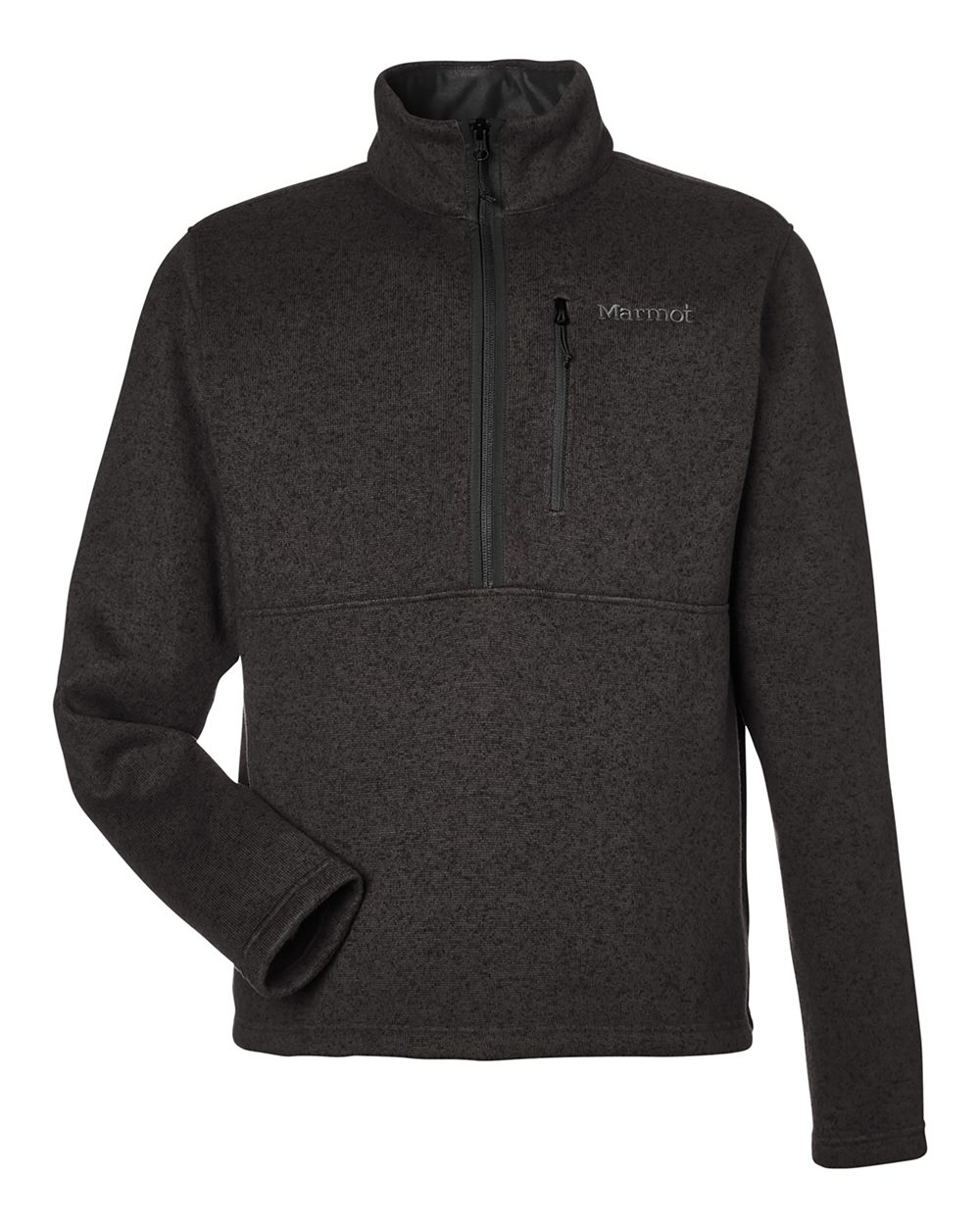 Marmot M16221, Men's Drop Line Half-zip Jacket, Black Heather