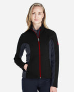 Spyder 187335, Women's Constant Full-zip Sweater Fleece Jacket, Frontier/ Black/ White