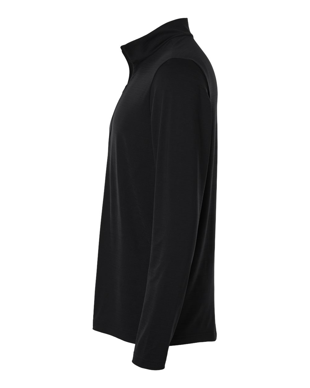 Adidas A708, Men's Textured Stripe Quarter-zip Pullover, Black