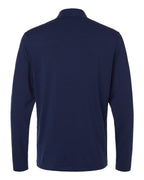 Adidas A708, Men's Textured Stripe Quarter-zip Pullover, Dark Blue
