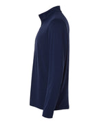 Adidas A708, Men's Textured Stripe Quarter-zip Pullover, Dark Blue