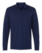 Adidas A708, Men's Textured Stripe Quarter-zip Pullover, Dark Blue