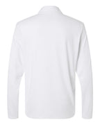 Adidas A708, Men's Textured Stripe Quarter-zip Pullover, White