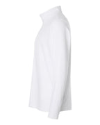 Adidas A708, Men's Textured Stripe Quarter-zip Pullover, White