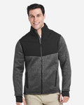 Spyder S17740, Men's Passage Sweater Jacket, Black Powder/ Black