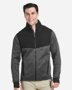 Spyder S17740, Men's Passage Sweater Jacket, Black Powder/ Black
