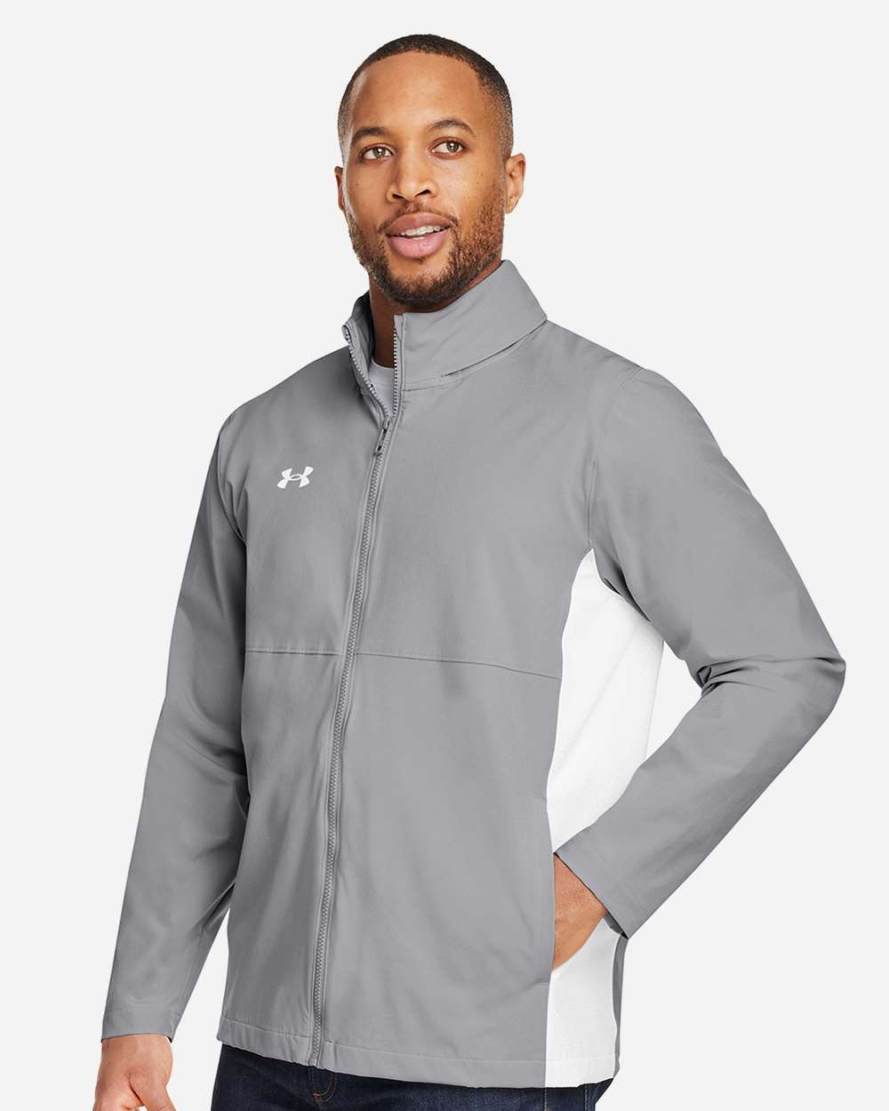 Under Armour 1390159, Outerwear, Mod Grey/ White