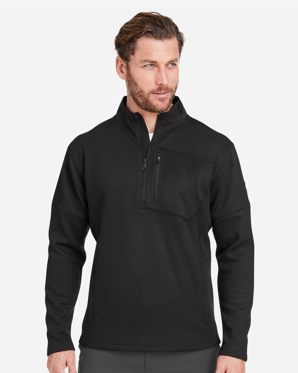 Spyder S18068, Men's Constant Canyon Quarter-zip Pullover, Black