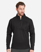 Spyder S18068, Men's Constant Canyon Quarter-zip Pullover, Black