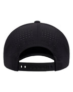 Flexfit 180AP, 15609 Delta Snapback Perforated Cap, Black