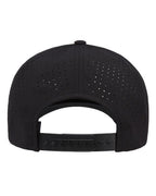 YP Classics 5389AP, Five-panel Snapback With Perforated Cap, Black
