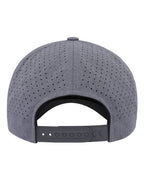 YP Classics 5389AP, Five-panel Snapback With Perforated Cap, Heather Grey
