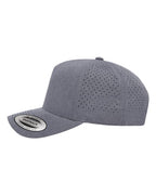 YP Classics 5389AP, Five-panel Snapback With Perforated Cap, Heather Grey