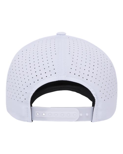 YP Classics 5389AP, Five-panel Snapback With Perforated Cap, White