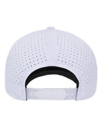 YP Classics 5389AP, Five-panel Snapback With Perforated Cap, White