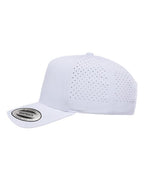YP Classics 5389AP, Five-panel Snapback With Perforated Cap, White