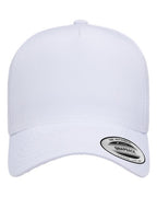 YP Classics 5389AP, Five-panel Snapback With Perforated Cap, White