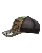 YP Classics 6606, Retro Trucker Cap, Realtree Edge/ Brown
