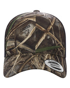YP Classics 6606, Retro Trucker Cap, Realtree Max7/ Brown