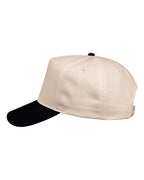 Valucap 8869, Five-panel Twill Cap, Natural/ Black
