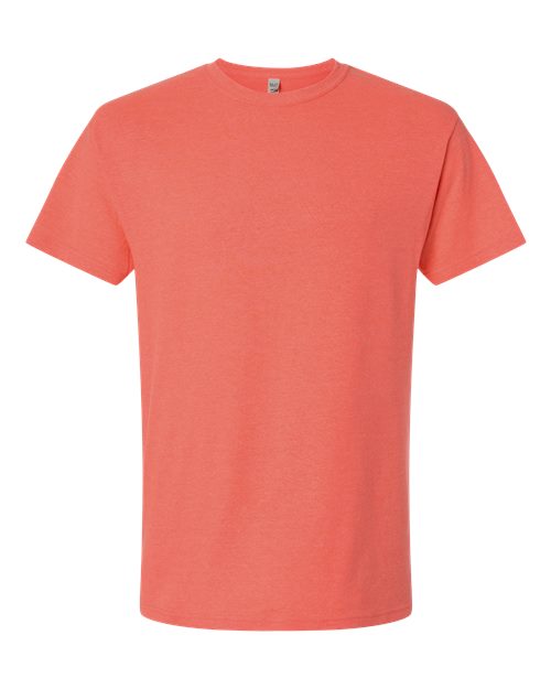 M&O 4800, Men's Gold Soft Touch T-shirt, Heather Coral