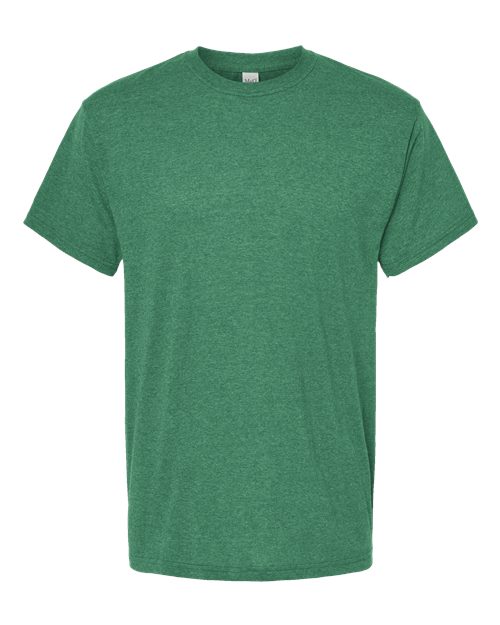 M&O 4800, Men's Gold Soft Touch T-shirt, Heather Kelly Green