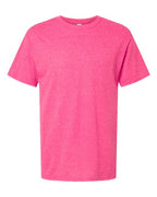 M&O 4800, Men's Gold Soft Touch T-shirt, Neon Pink