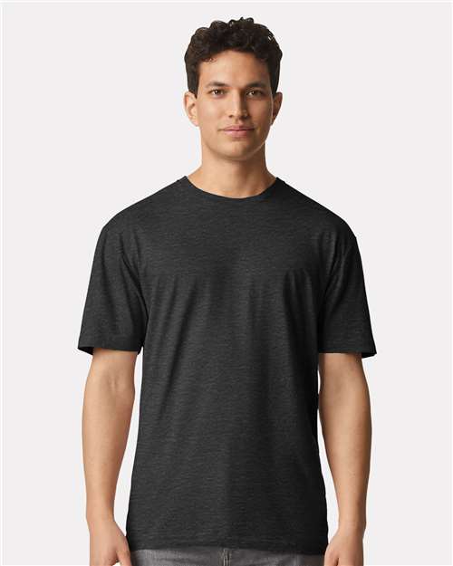 Gildan 12514, 3000 Unisex Light Cotton T-shirt, Heather Dark Grey