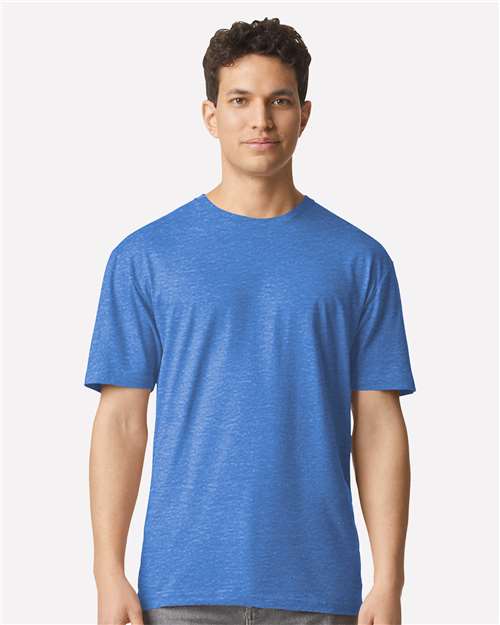 Gildan 12514, 3000 Unisex Light Cotton T-shirt, Heather Royal
