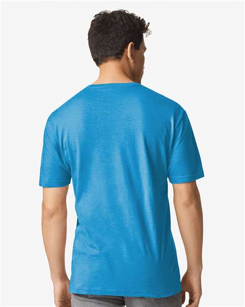 Gildan 12514, 3000 Unisex Light Cotton T-shirt, Heather Sapphire