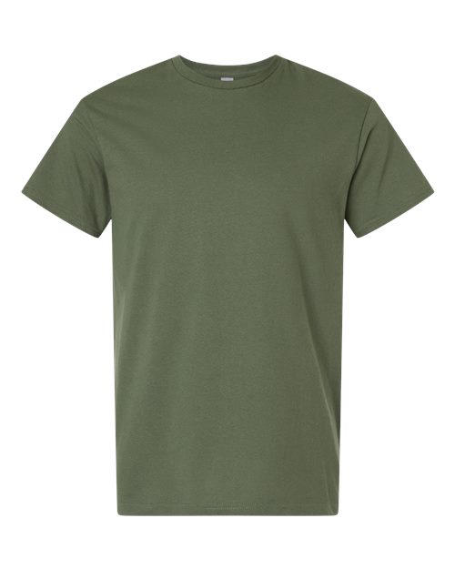 Gildan 12514, 3000 Unisex Light Cotton T-shirt, Military Green