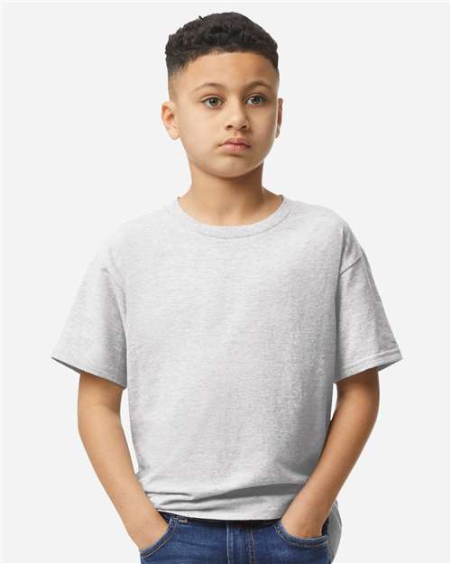 Gildan 3000B, Youth Light Cotton T-shirt, Ash