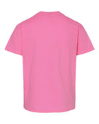 Gildan 12523, 3000b Youth Light Cotton T-shirt, Azalea