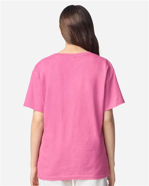 Gildan 3000B, Youth Light Cotton T-shirt, Azalea