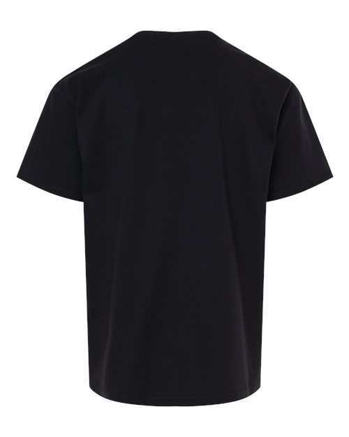 Gildan 12523, 3000b Youth Light Cotton T-shirt, Black