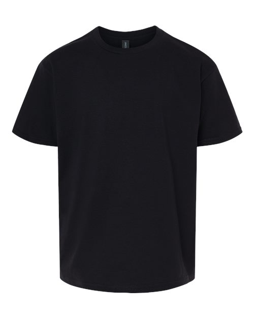 Gildan 3000B, Youth Light Cotton T-shirt, Black