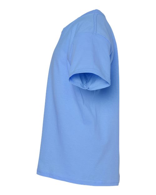 Gildan 12523, 3000b Youth Light Cotton T-shirt, Carolina Blue