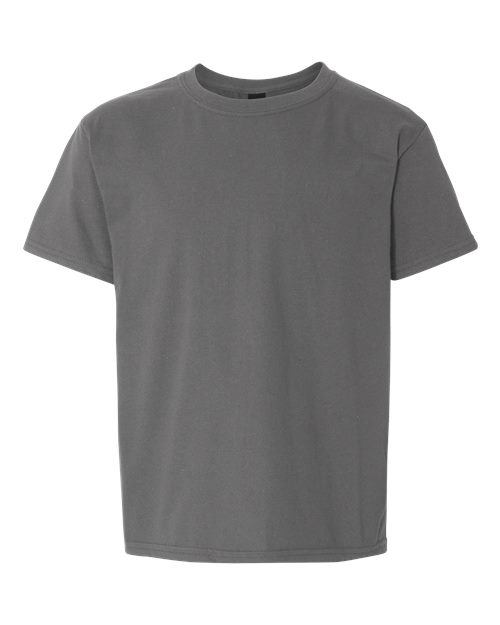 Gildan 12523, 3000b Youth Light Cotton T-shirt, Charcoal