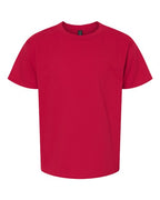 Gildan 3000B, Youth Light Cotton T-shirt, Cherry Red
