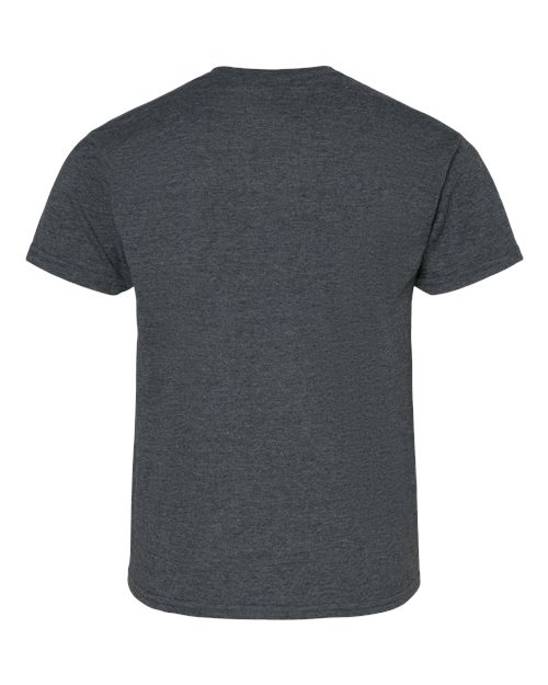Gildan 12523, 3000b Youth Light Cotton T-shirt, Dark Heather
